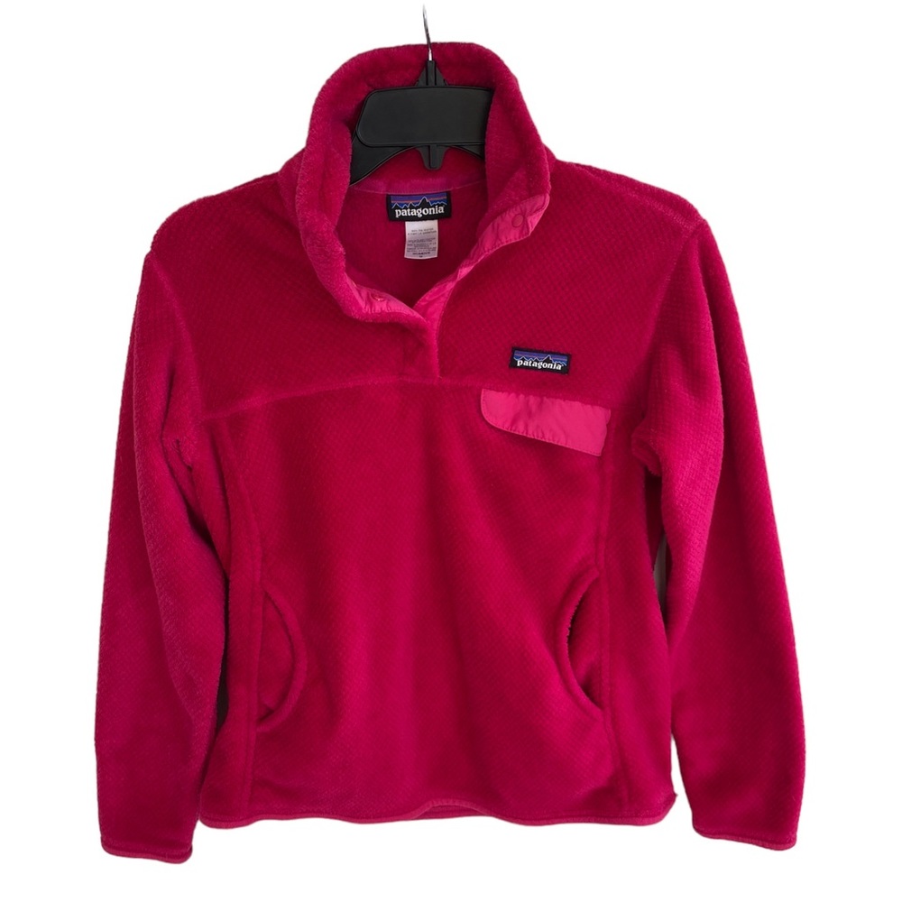 Patagonia Women's Re-Tool Snap-T® Pullover in Jeweled Berry Size Medium